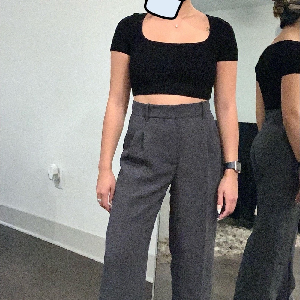 NWT Aritzia Charcoal effortless pants